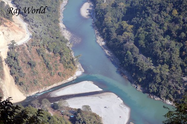 River Teesta from top